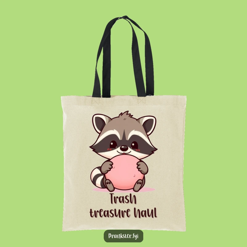 Funny Raccoon Prank Tote Bag: Proud Whoopee Cushion Accessory Gift